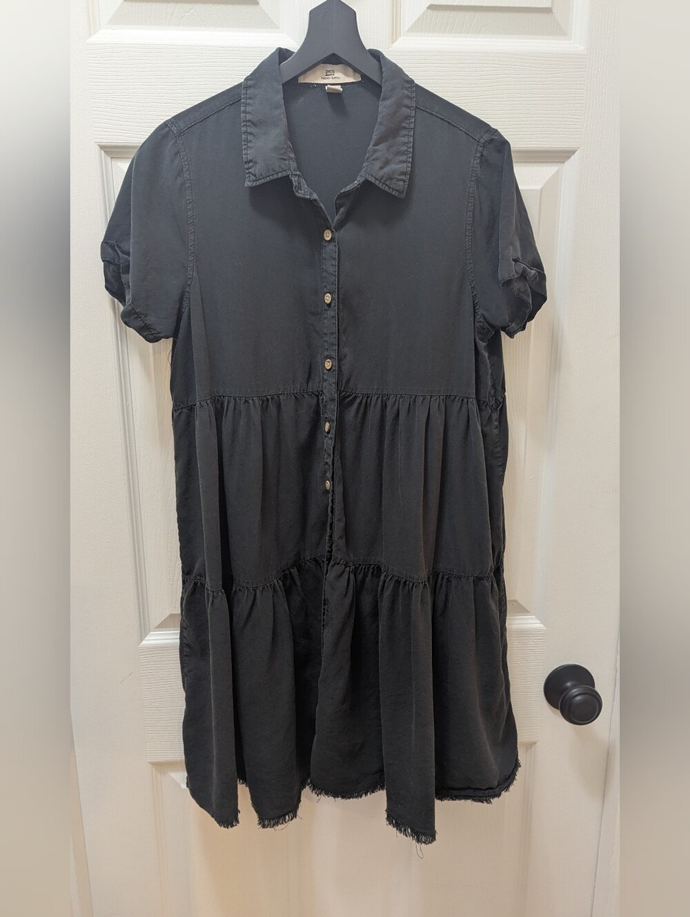 Thread & Supply Black Shirt Dress XS